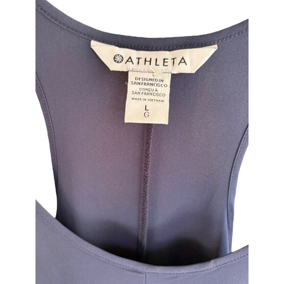 Athleta Presidio Traveler Maxi Dress Women’s Large Navy Blue Sleeveless NWT - Picture 3 of 6